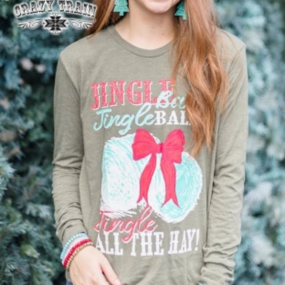 CRAZY TRAIN JINGLE BAILS LONG SLEEVED SHIRT - Picture 3 of 3